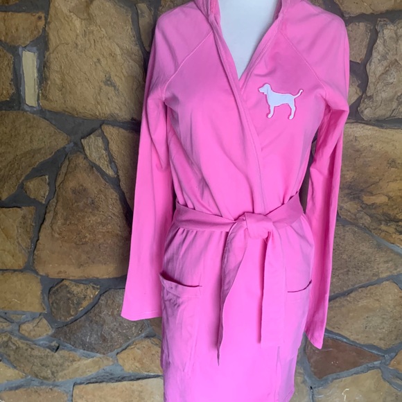 PINK Victoria's Secret Other - EUC - PINK by VS Hooded Love Robe w/pockets - XS/S